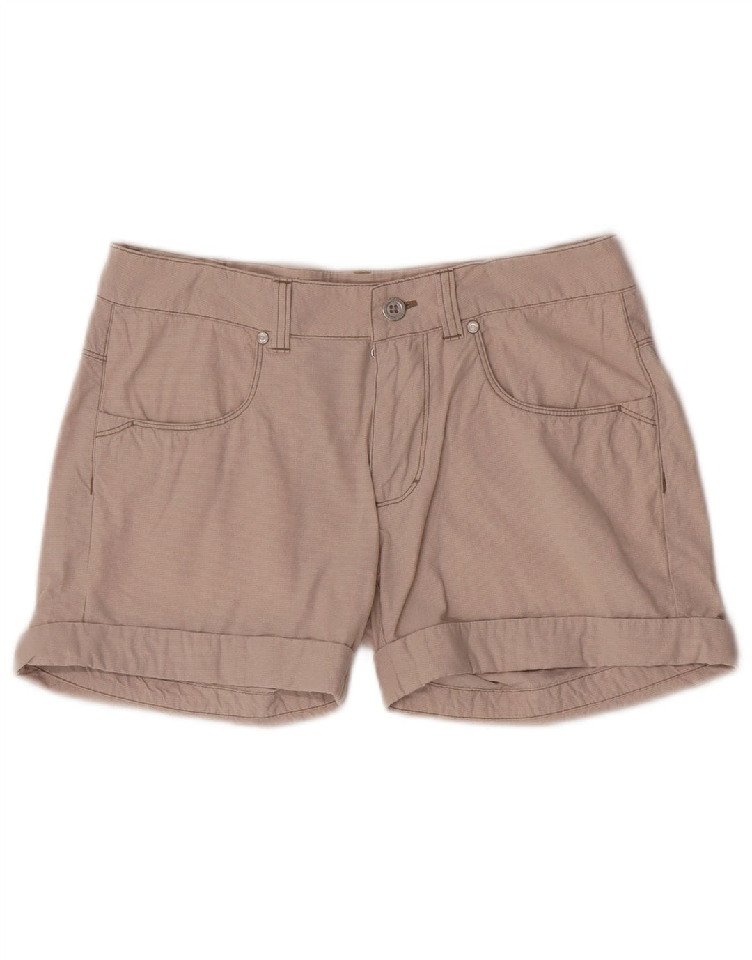 Champion Short décontracté pour femme Petit W28 Beige Pied-de-poule