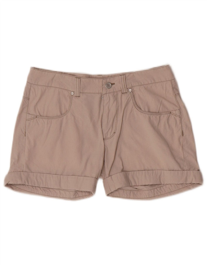 Champion Short décontracté pour femme Petit W28 Beige Pied-de-poule