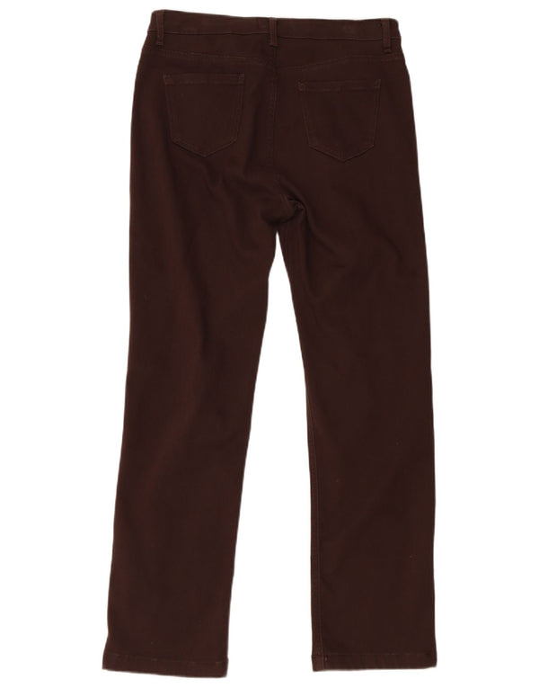 Marks & Spencer Jean droit pour femme UK 14 Large W32 L31 Coton marron