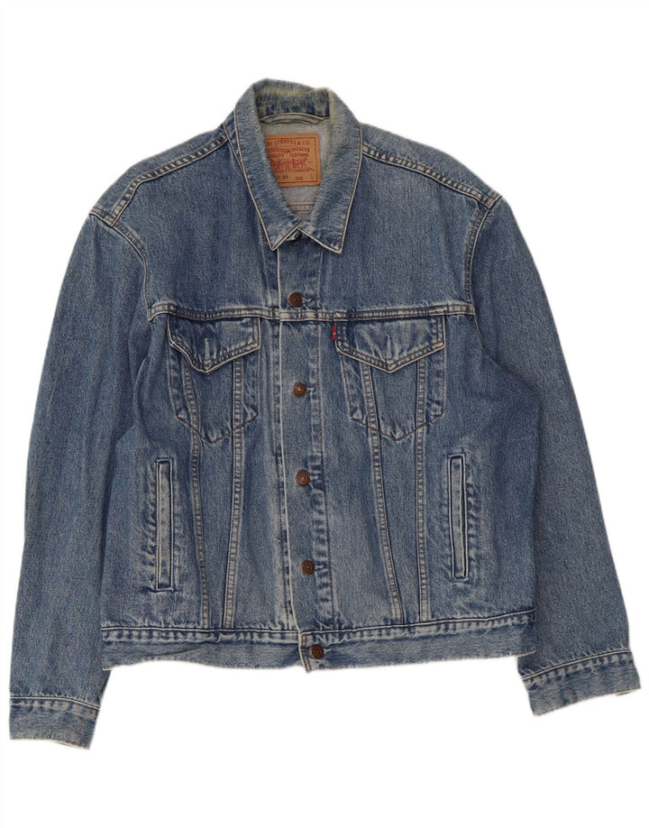 Levi's Veste en Jean Homme UK 40 Large Bleu
