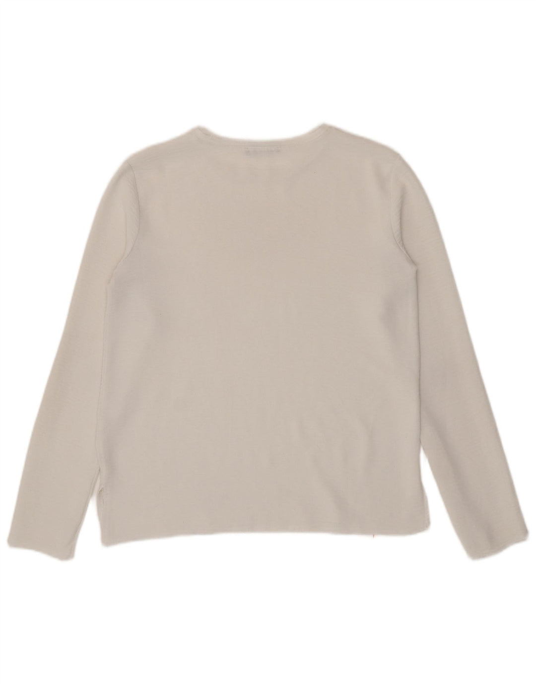 Zara Femme Top Manches Longues UK 10 Petit Blanc