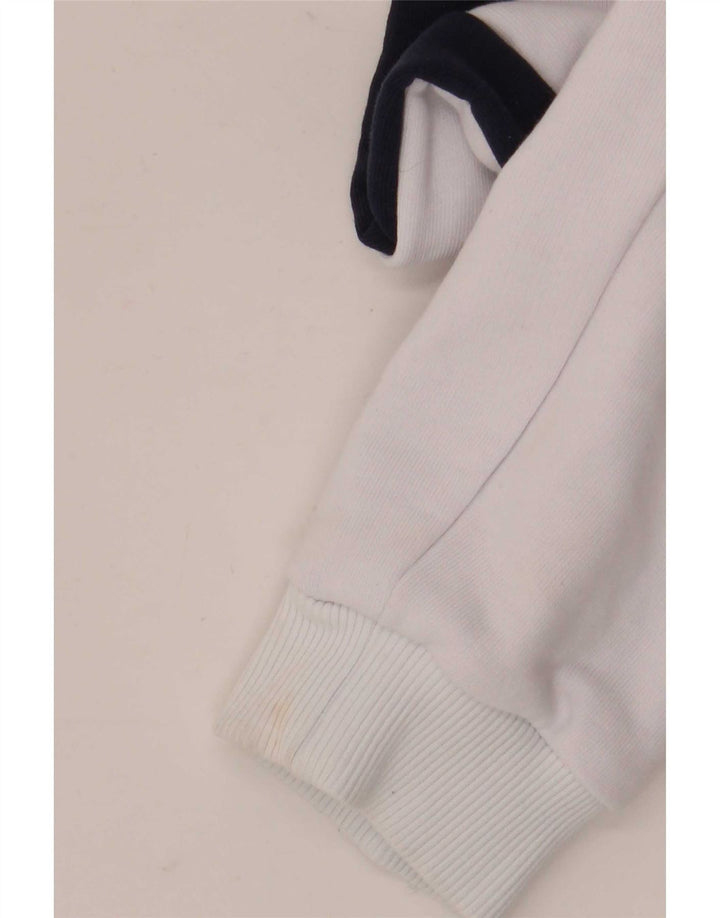 Fila Pull à Capuche Graphique Homme Blanc Moyen Coton Colorblock