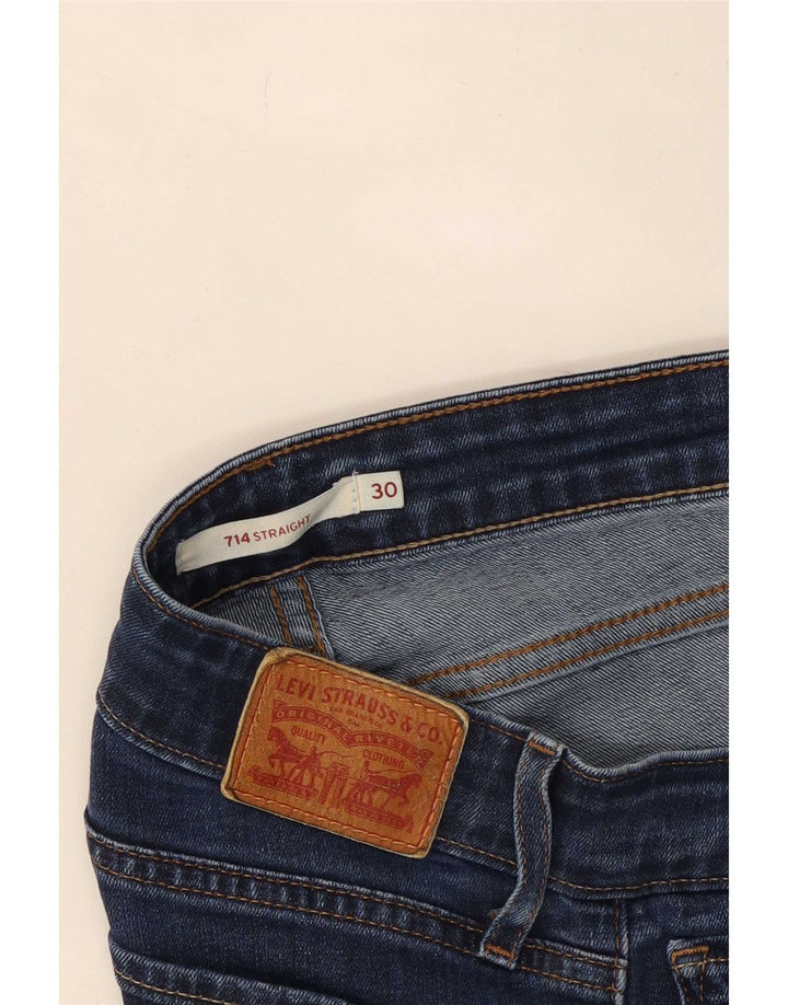Levi's Jean Droit 714 Femme W30 L29 Bleu Marine