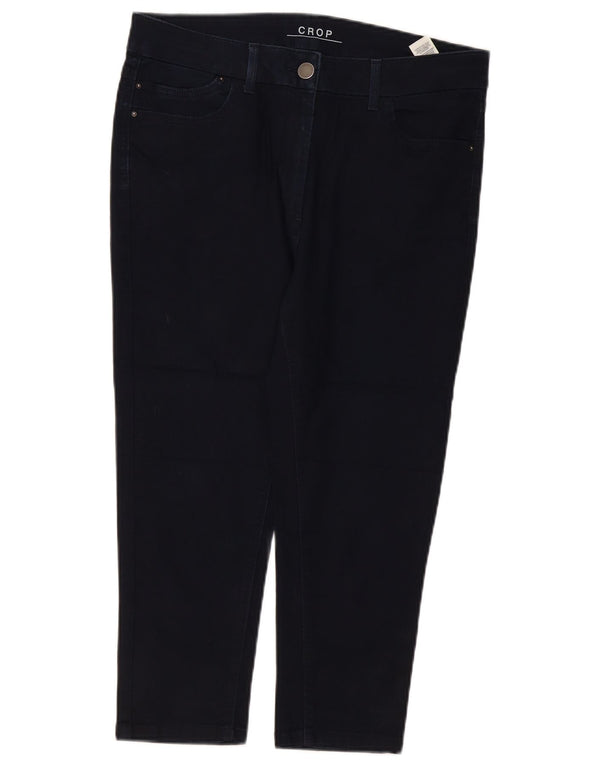 Marks & Spencer Jean court pour femme UK 16 Large W34 L22 Bleu marine