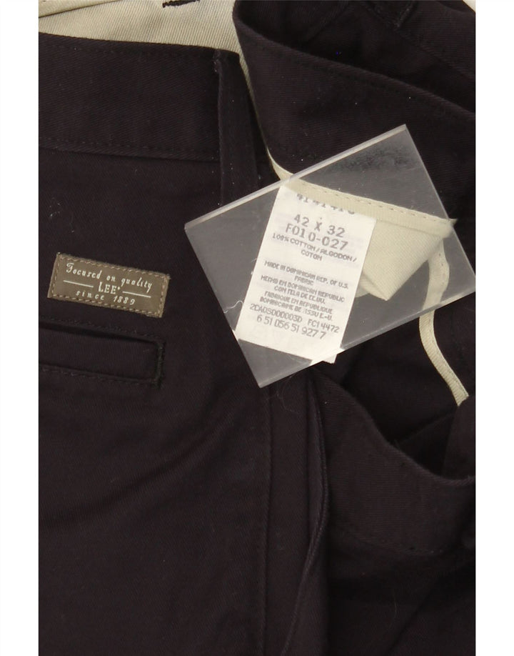 LEE Pantalon Chino Homme W42 L32 Bleu Marine Coton