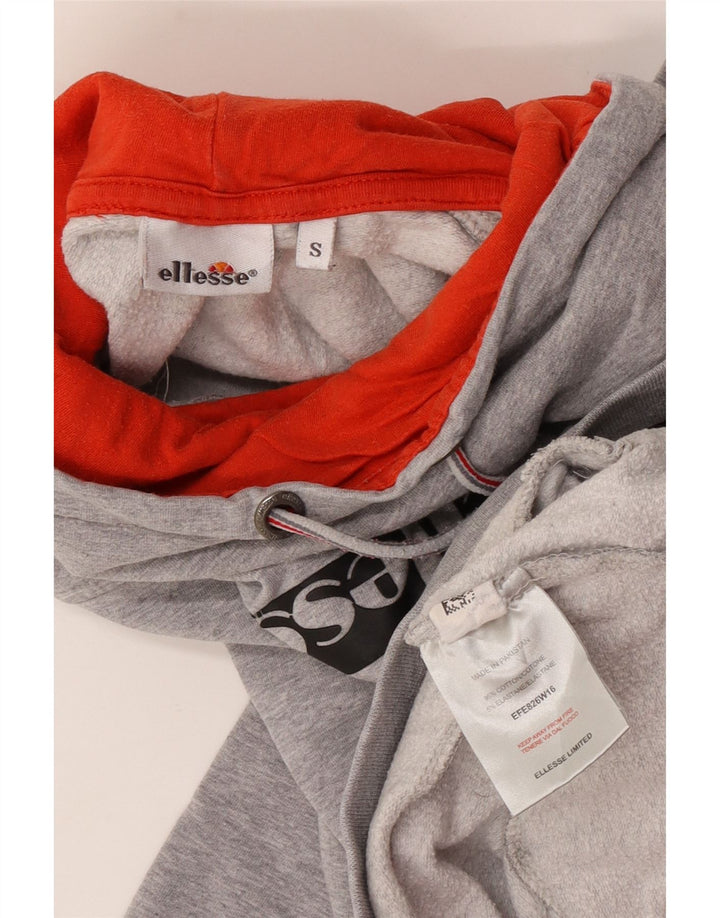 Ellesse Sweat-shirt surdimensionné graphique pour femme UK 10 Petit gris moucheté