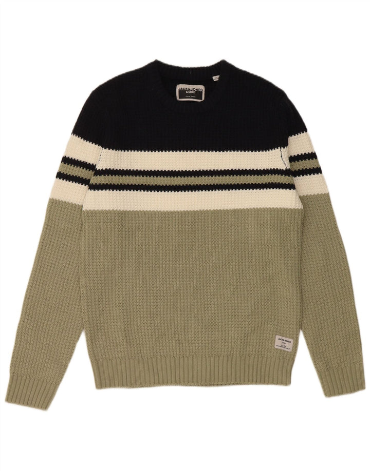 Jack & Jones Pull Col Ras-du-Cou Homme Multicolore Colorblock Moyen