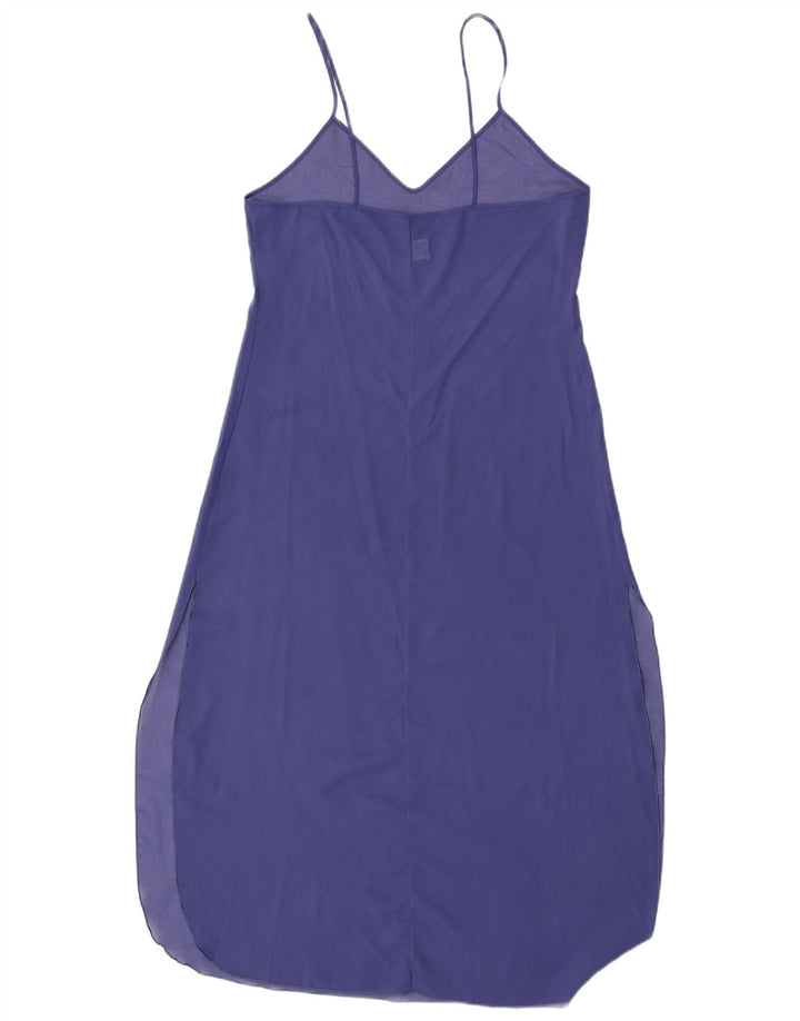 vintage Womens Beach Voir à travers la robe slip IT 44 Polyester violet moyen