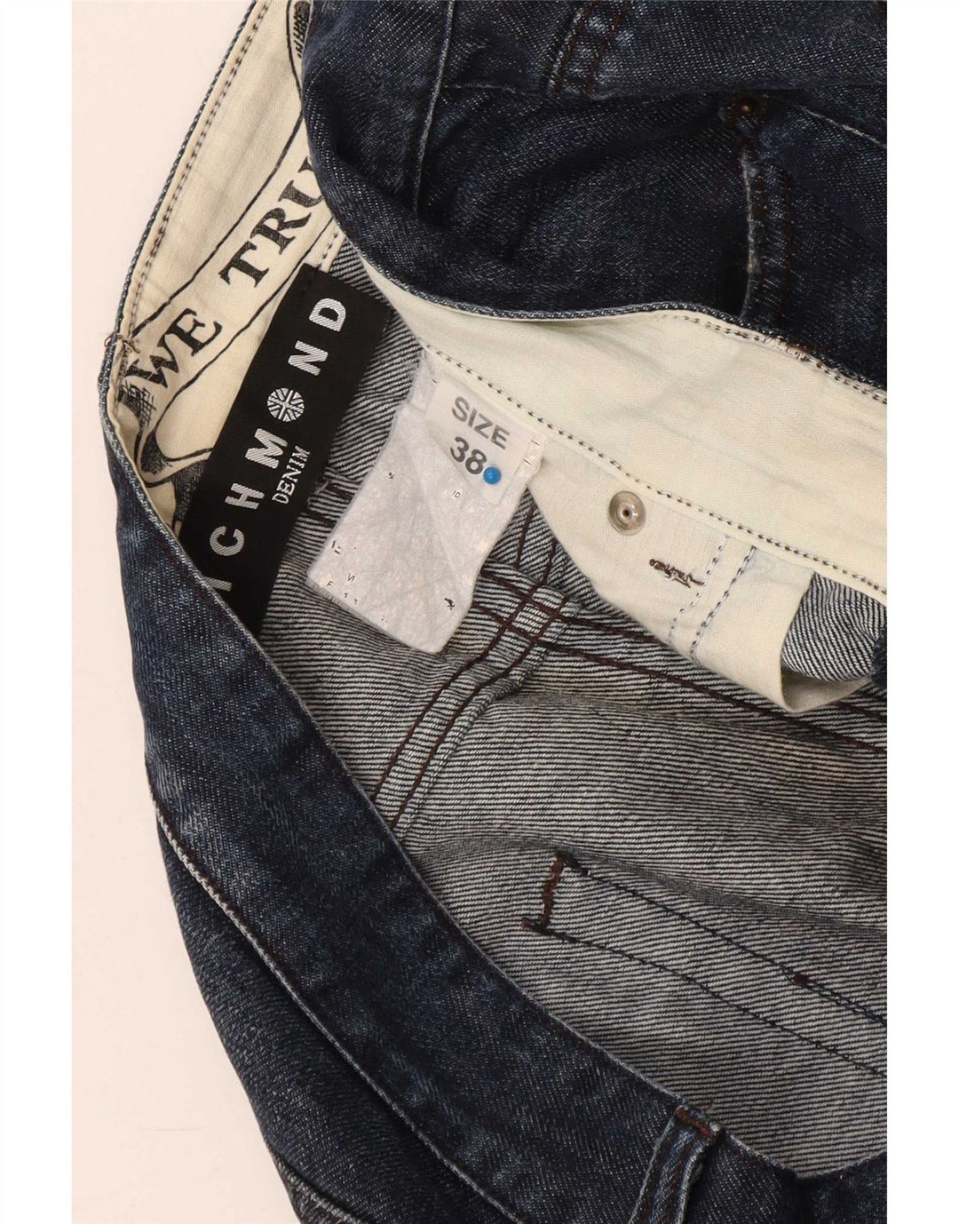 Richmond Jean droit homme W38 L30 bleu marine