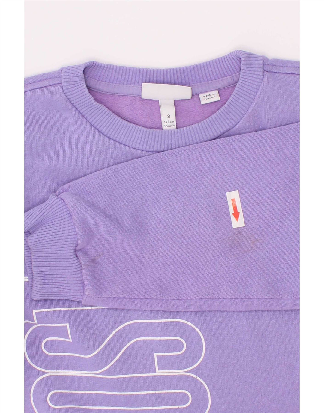 Lacoste Sweat-shirt graphique pour garçon 7-8 ans Violet Coton