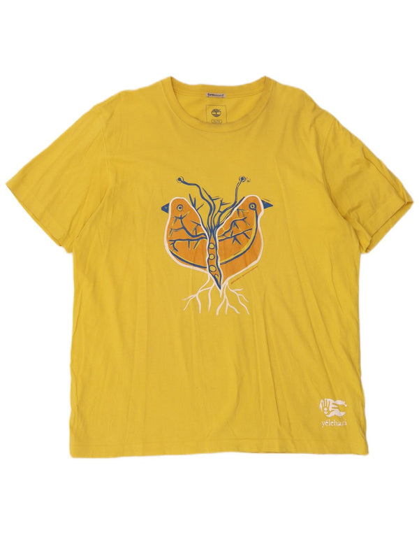 Timberland T-Shirt Earthkeepers Regular Fit Graphic Homme Jaune XL