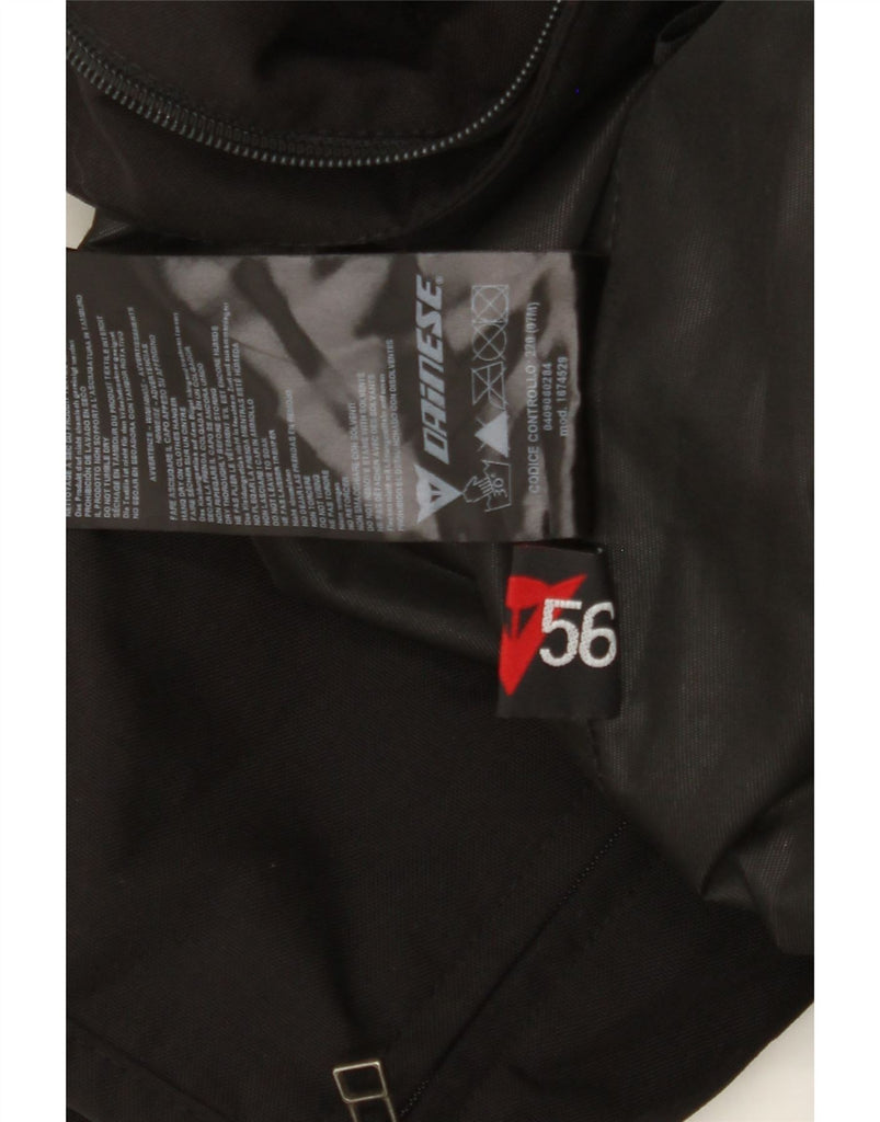 DAINESE Mens Moto Racer Trousers IT 54 2XL W38 L32 Black Nylon Vintage Dainese and Second-Hand Dainese from Messina Hembry 