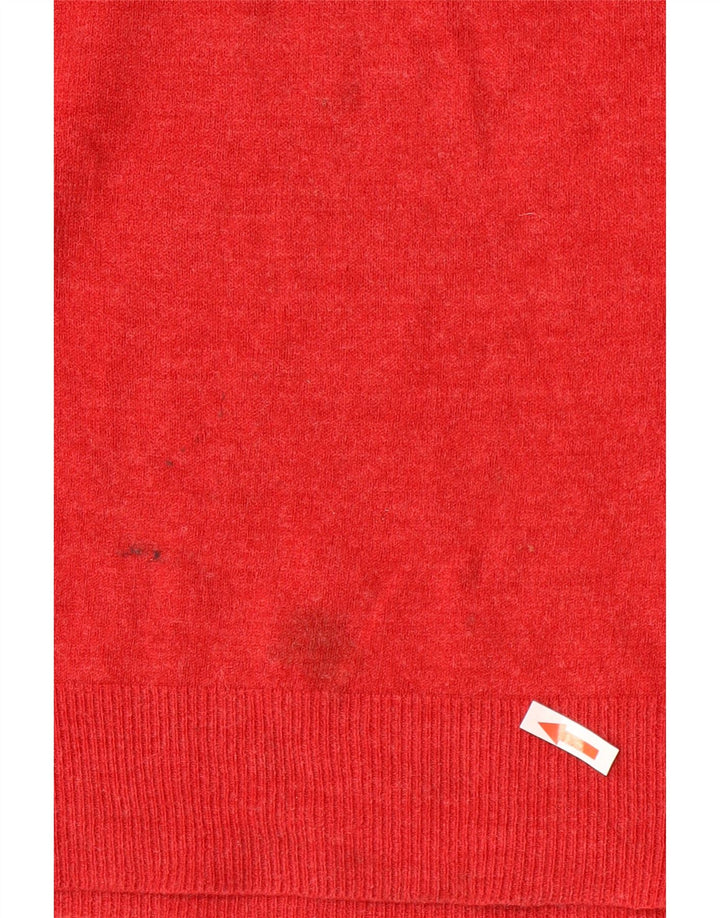 Marks & Spencer Pull col V pour homme en acrylique rouge Taille L