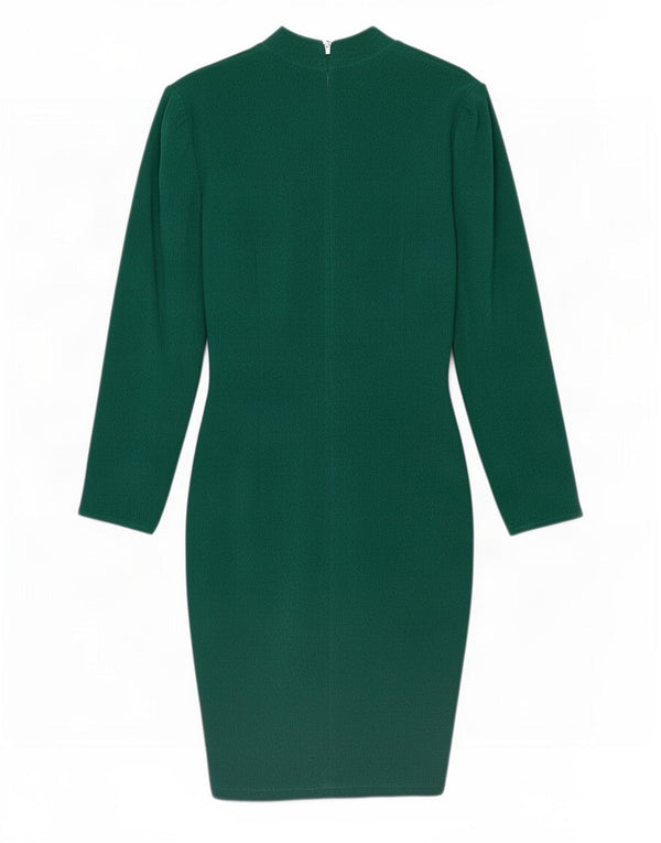 Robe fourreau à manches longues femme vintage UK 12 Vert moyen
