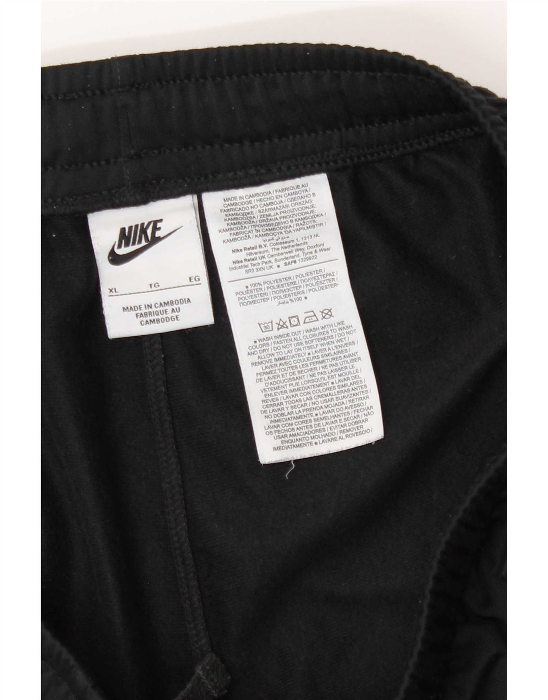 Nike Pantalon de survêtement pour homme Joggers XL Noir Polyester
