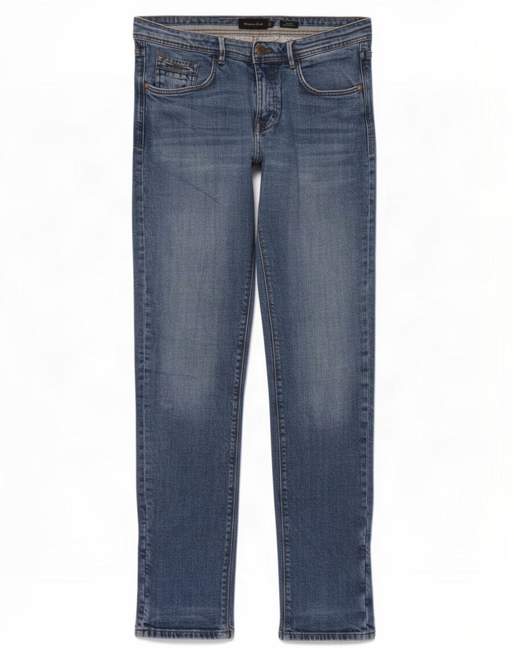 Massimo Dutti Jean slim pour homme EU 40 Medium W31 L32 Bleu