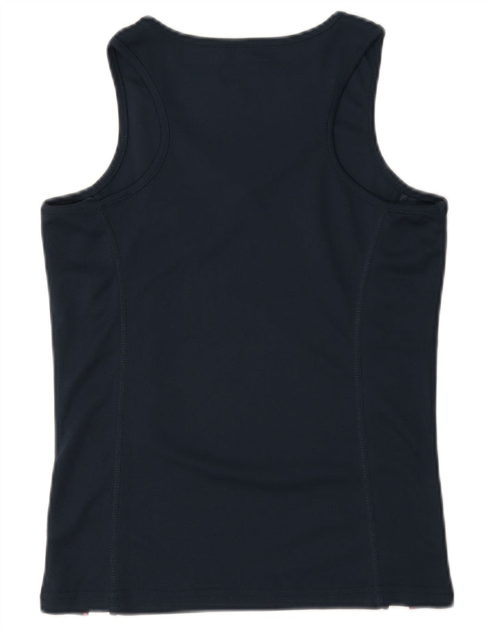 Sergio Tacchini Débardeur Femme UK 6 XS Bleu Marine Colorblock Polyester