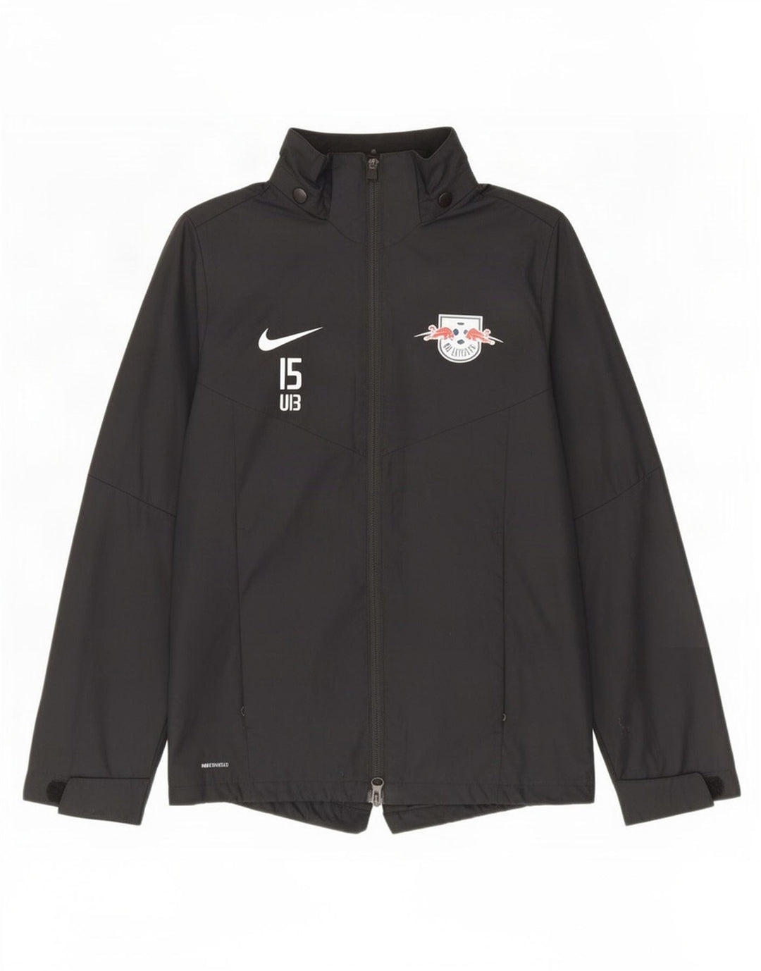 Nike Garçons RB Leipzing Veste de Pluie 12-13 Ans Large Noir Polyester