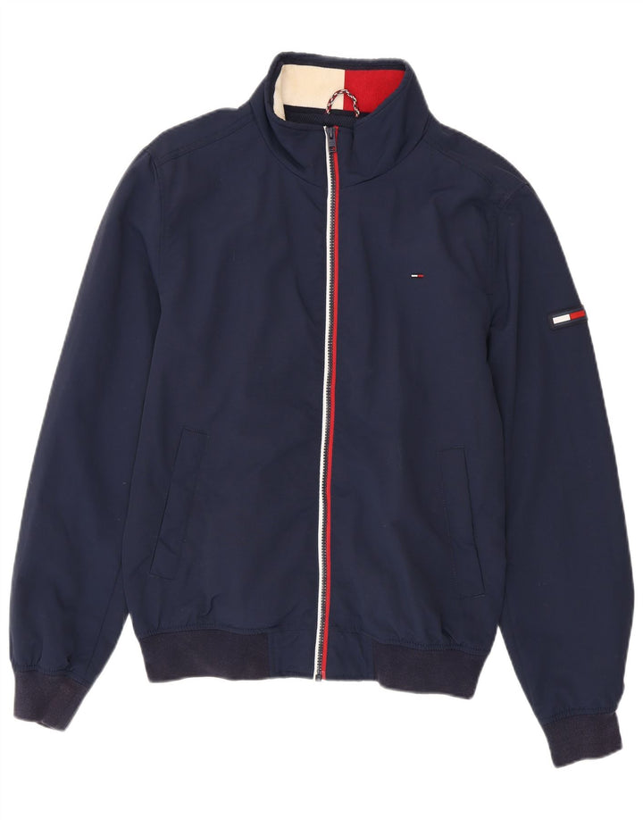 Tommy Hilfiger Veste Bomber Homme UK 38 Medium Bleu Marine Polyamide