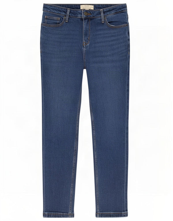 White Stuff Jean slim coupe décontractée pour femme UK 12 Medium W30 L28 Bleu Coton