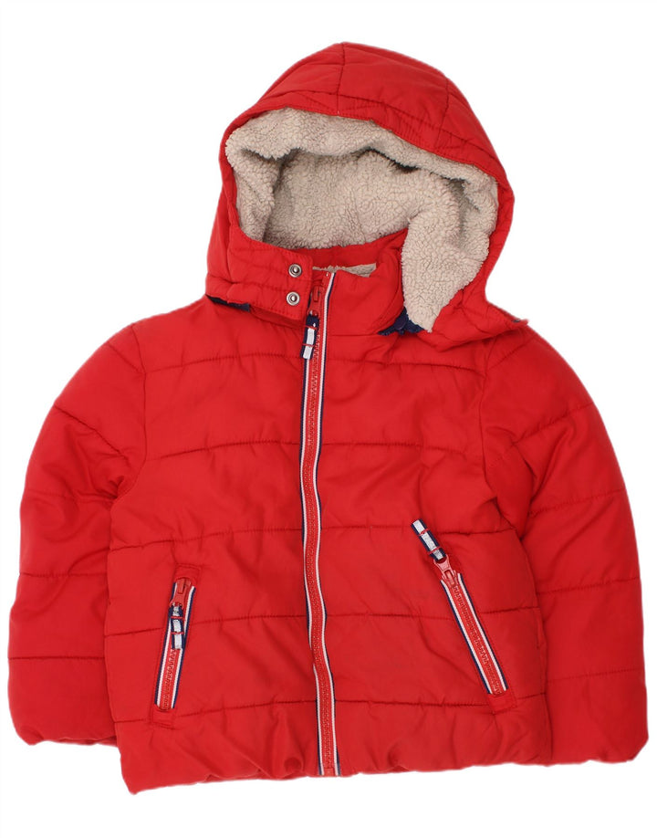 Veste matelassée à capuche Boden garçon 3-4 ans rouge polyester