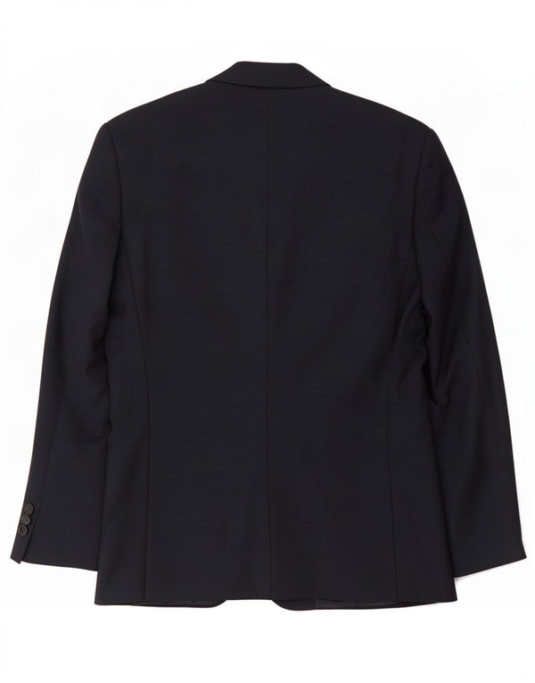 Hugo Boss Veste blazer à 2 boutons pour homme EU 48 Bleu marine moyen Laine