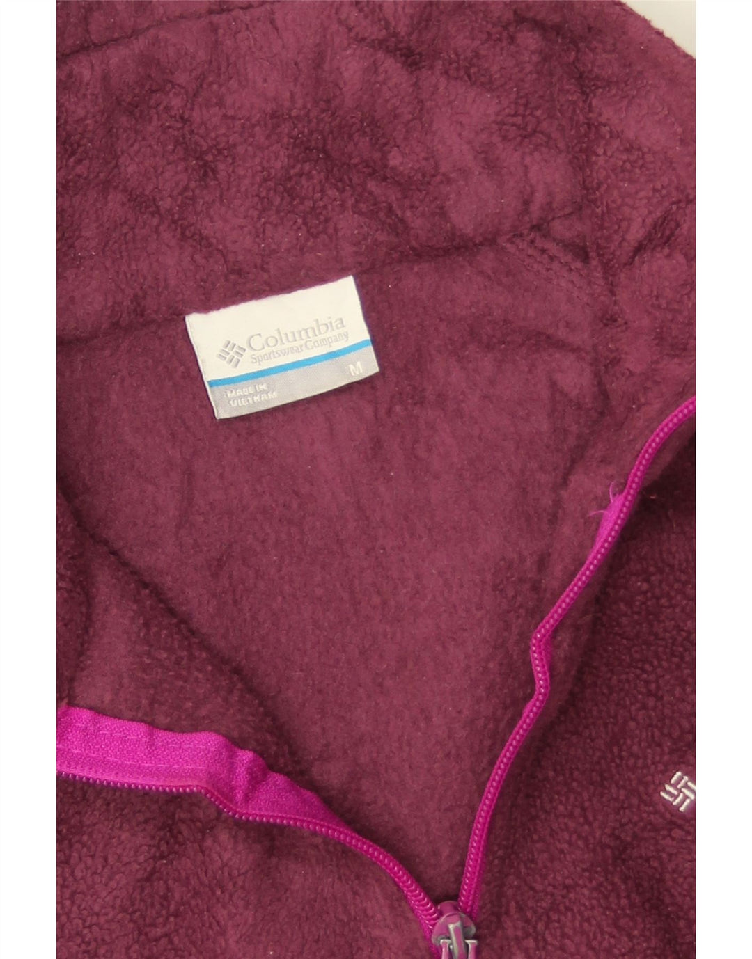 Columbia Veste Polaire Femme UK 14 Polyester Bordeaux Moyen
