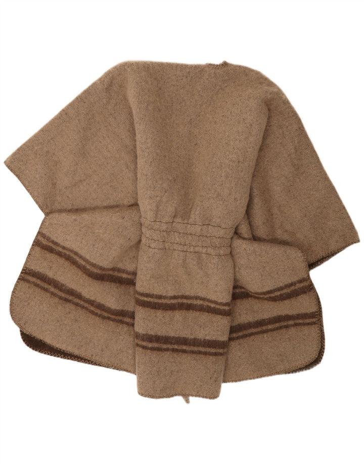 Liu Jo Manteau Poncho Graphique pour Femme Taille Unique Marron Rayé Polyester