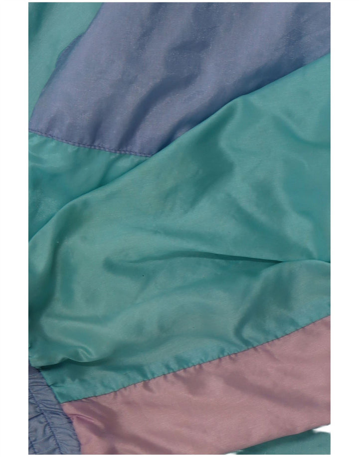 VINTAGE Veste de survêtement pour homme XL Bleu Colourblock