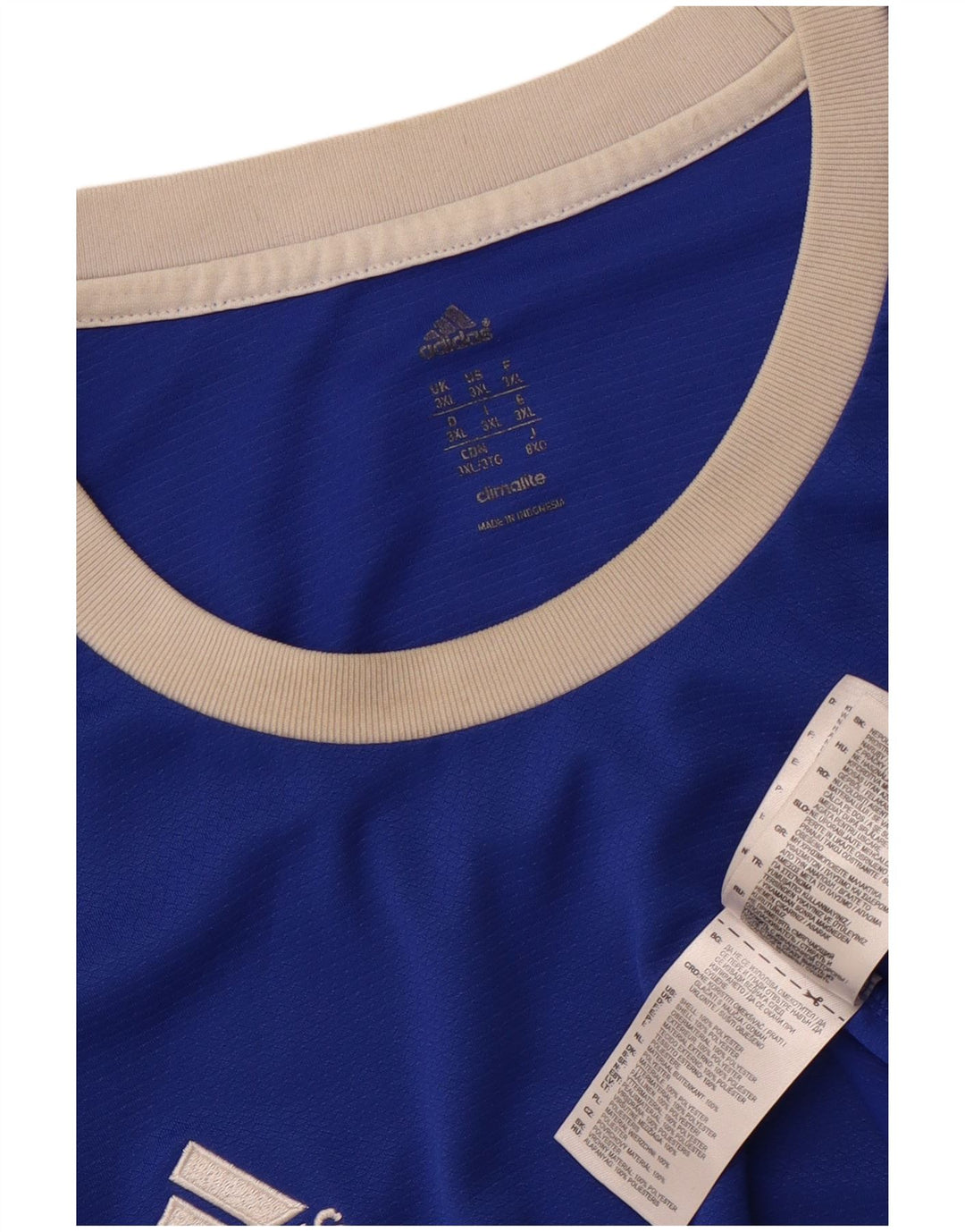 Adidas Hommes Climalite T-Shirt Haut 3XL Bleu Polyester