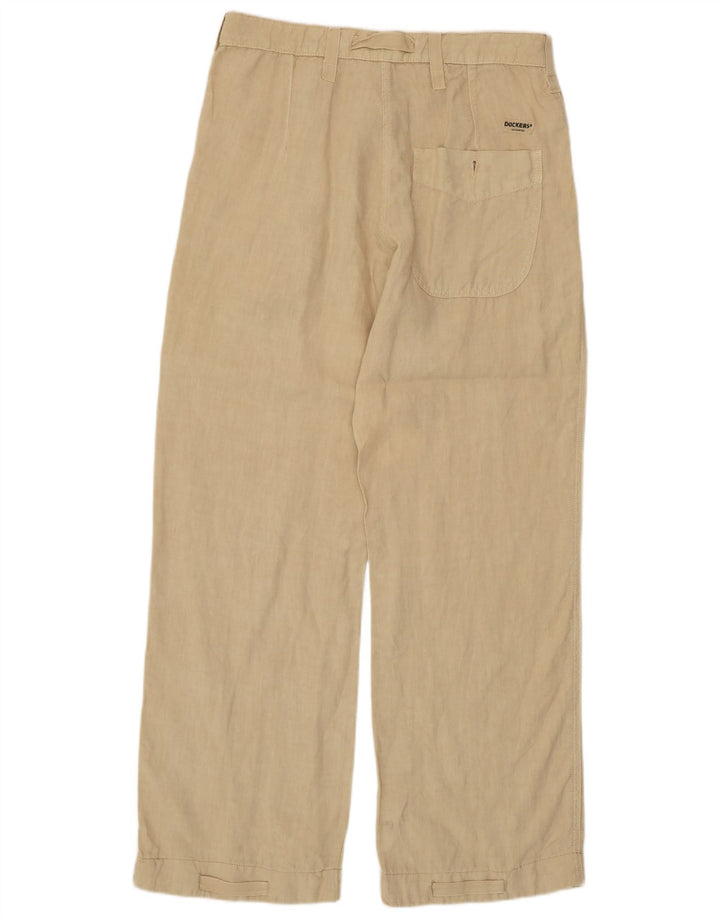 DOCKERS Pantalon Chino Droit Homme W31 L32 Beige Coton
