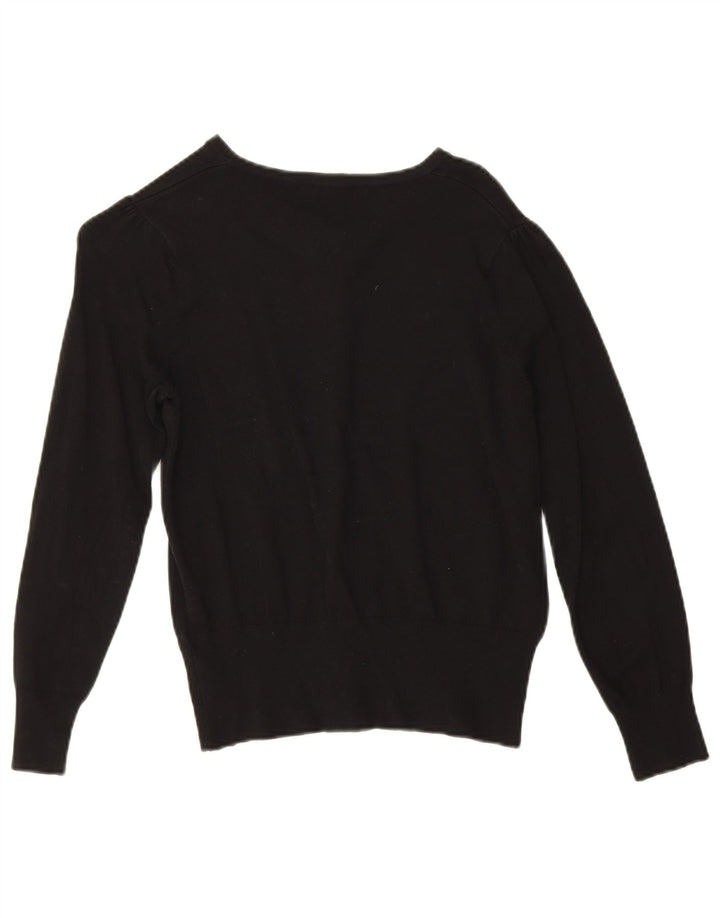 Marks & Spencer Pull Cardigan Femme UK 12 Medium Noir Viscose