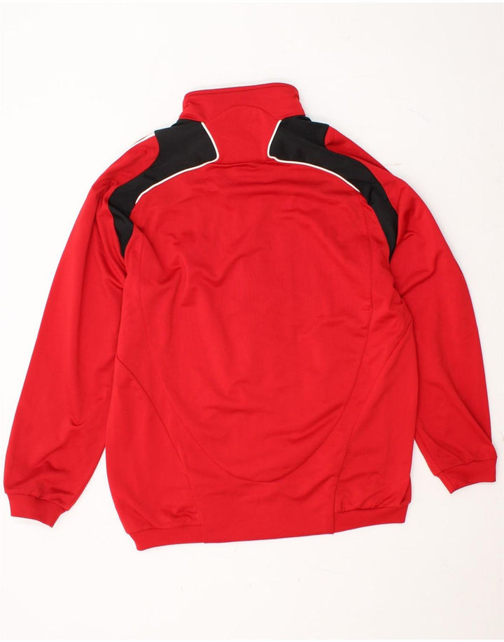 ADIDAS Veste de survêtement pour homme UK 42/44 Grand Rouge Colorblock Polyester