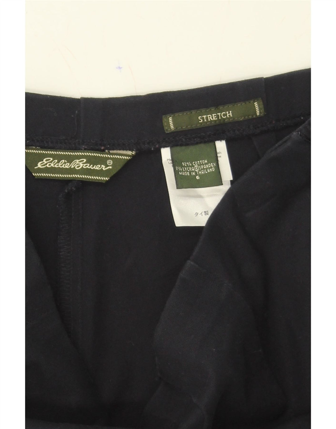 EDDIE BAUER Womens Stretch Casual Trousers US 6 Medium W28 L30 Navy Blue Vintage Eddie Bauer and Second-Hand Eddie Bauer from Messina Hembry 