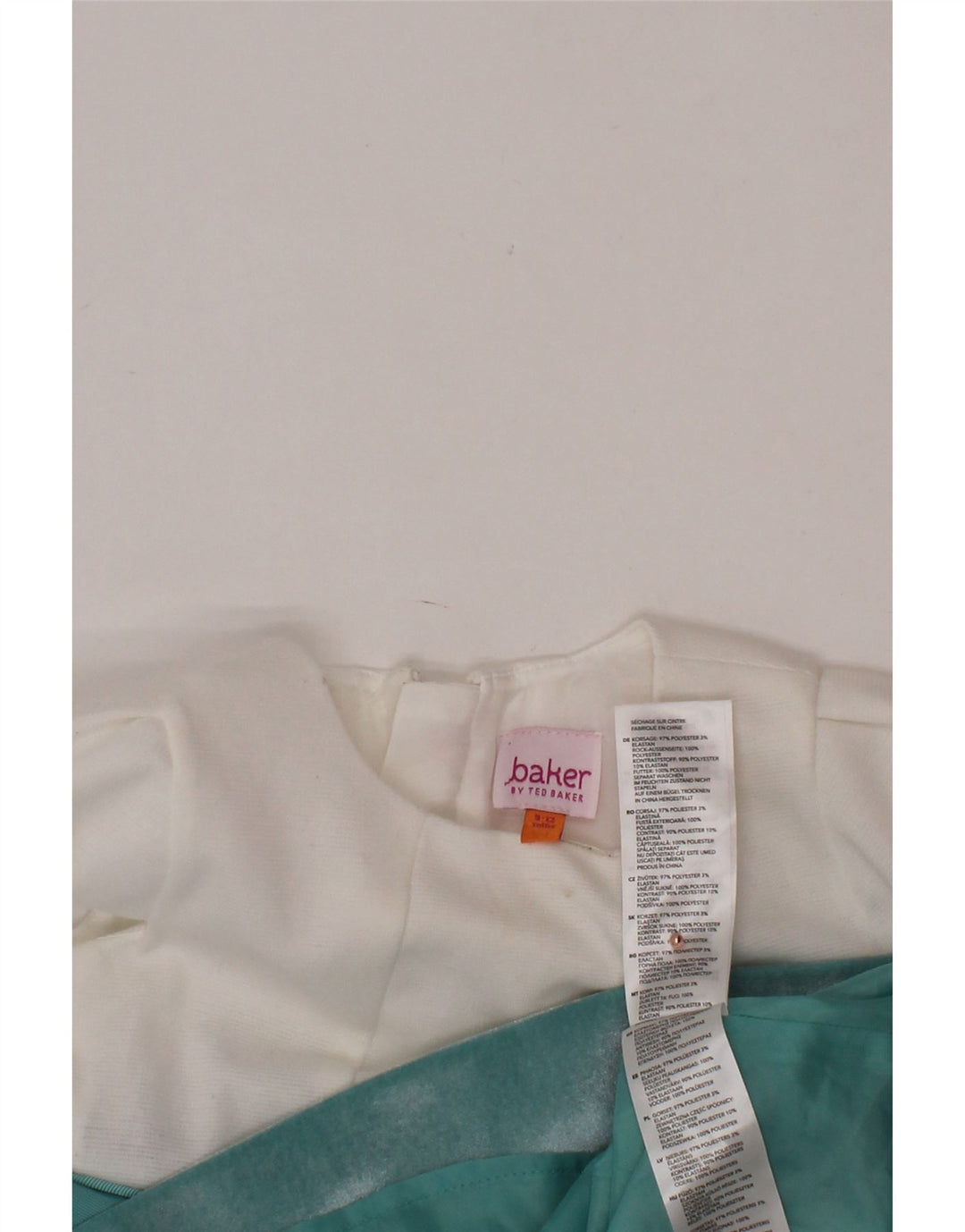 TED BAKER Robe trapèze pour bébé fille 9-12 mois Blanc Floral Polyester