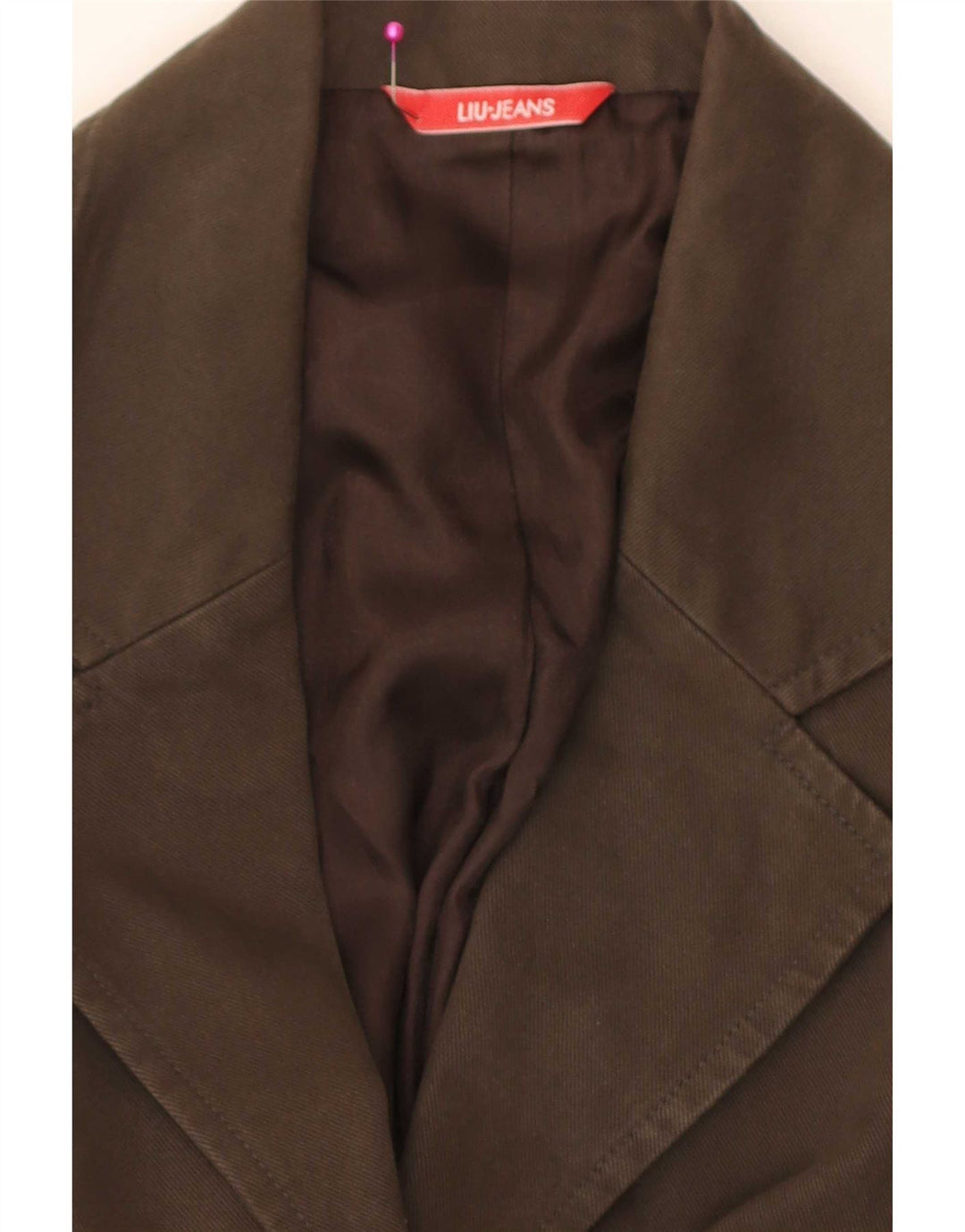 Liu Jo Veste Blazer 3 Boutons Femme IT 44 Coton Marron Moyen