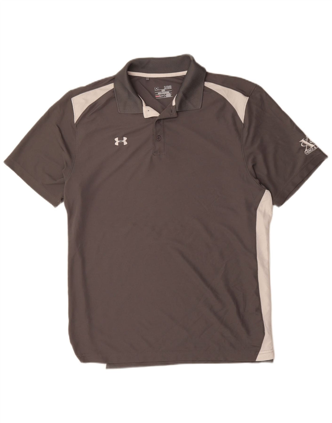 UNDER ARMOUR Polo Heat Gear XL Homme Gris Colorblock Polyester