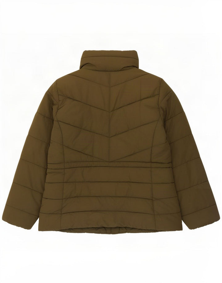 Marks & Spencer Veste matelassée pour femme UK 14 Large Kaki Polyester