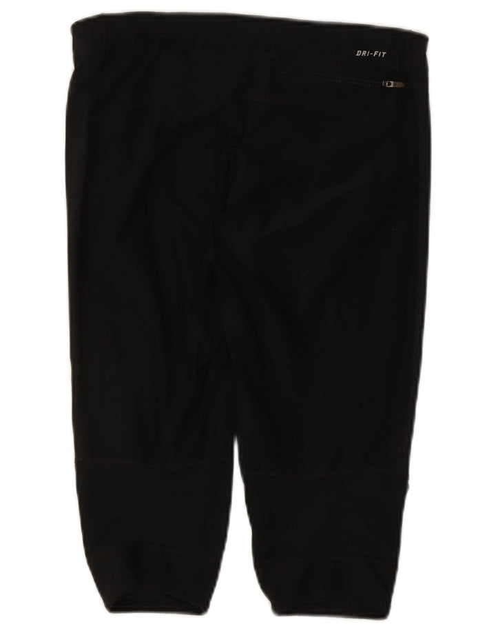 Nike Legging Capri Dri Fit Femme UK 12 Noir Moyen Polyester