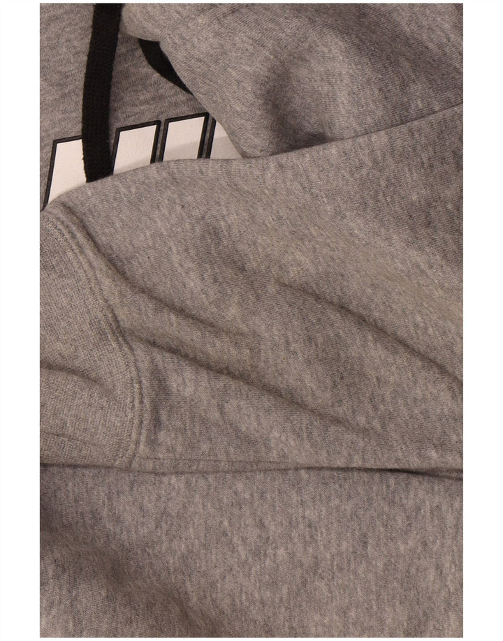 Nike Pull à capuche graphique pour homme Petit coton gris