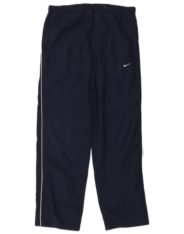 Nike Pantalon de survêtement pour homme UK 38/40 Medium Bleu Marine Nylon
