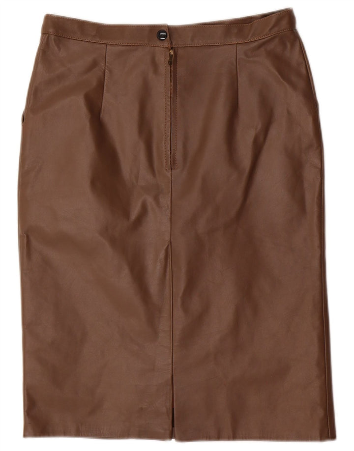 VINTAGE Jupe crayon midi femme W28 Marron moyen