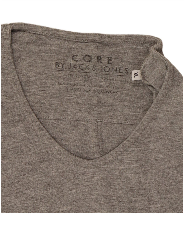 Jack & Jones T-Shirt Homme Top XL Gris Moucheté