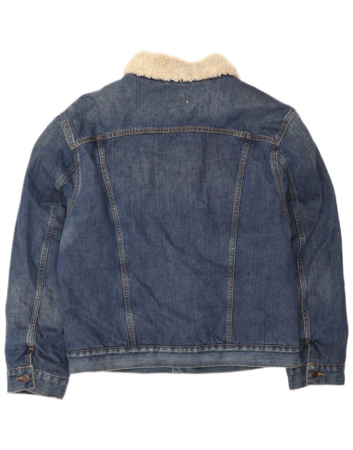 Wrangler Veste en jean pour homme UK 40 Large Bleu Coton