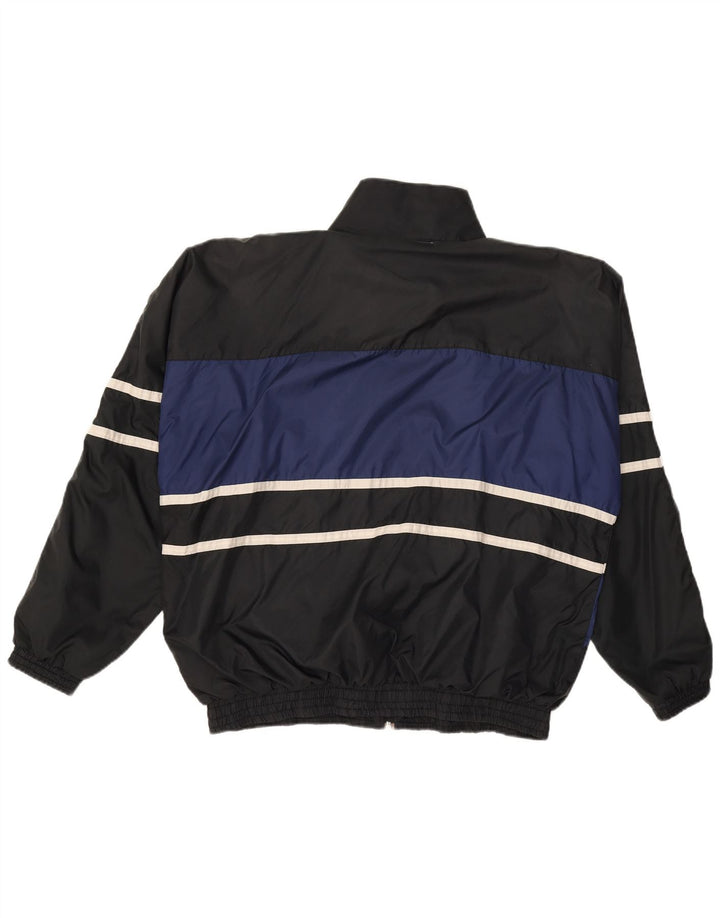 VERTICAL Veste de survêtement pour homme en nylon color block noir moyen