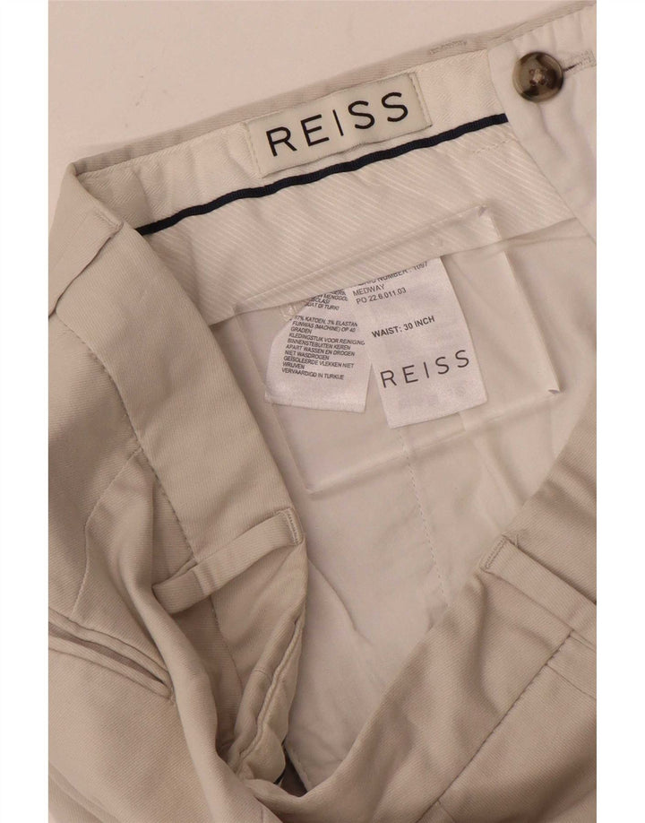 Reiss Pantalon de Costume Slim Homme W30 L30 Beige