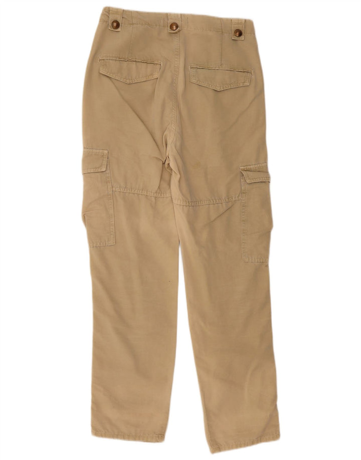 Zara Pantalon Cargo Droit Femme Petit W27 L30 Beige
