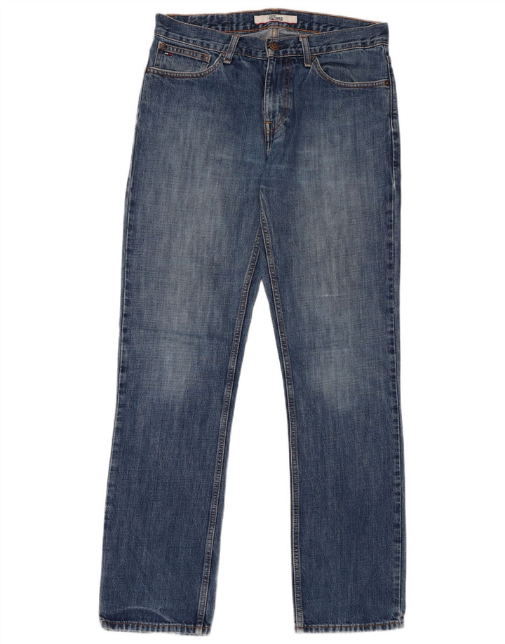 TOMMY HILFIGER Jean Droit Homme W31 L32 Bleu Coton