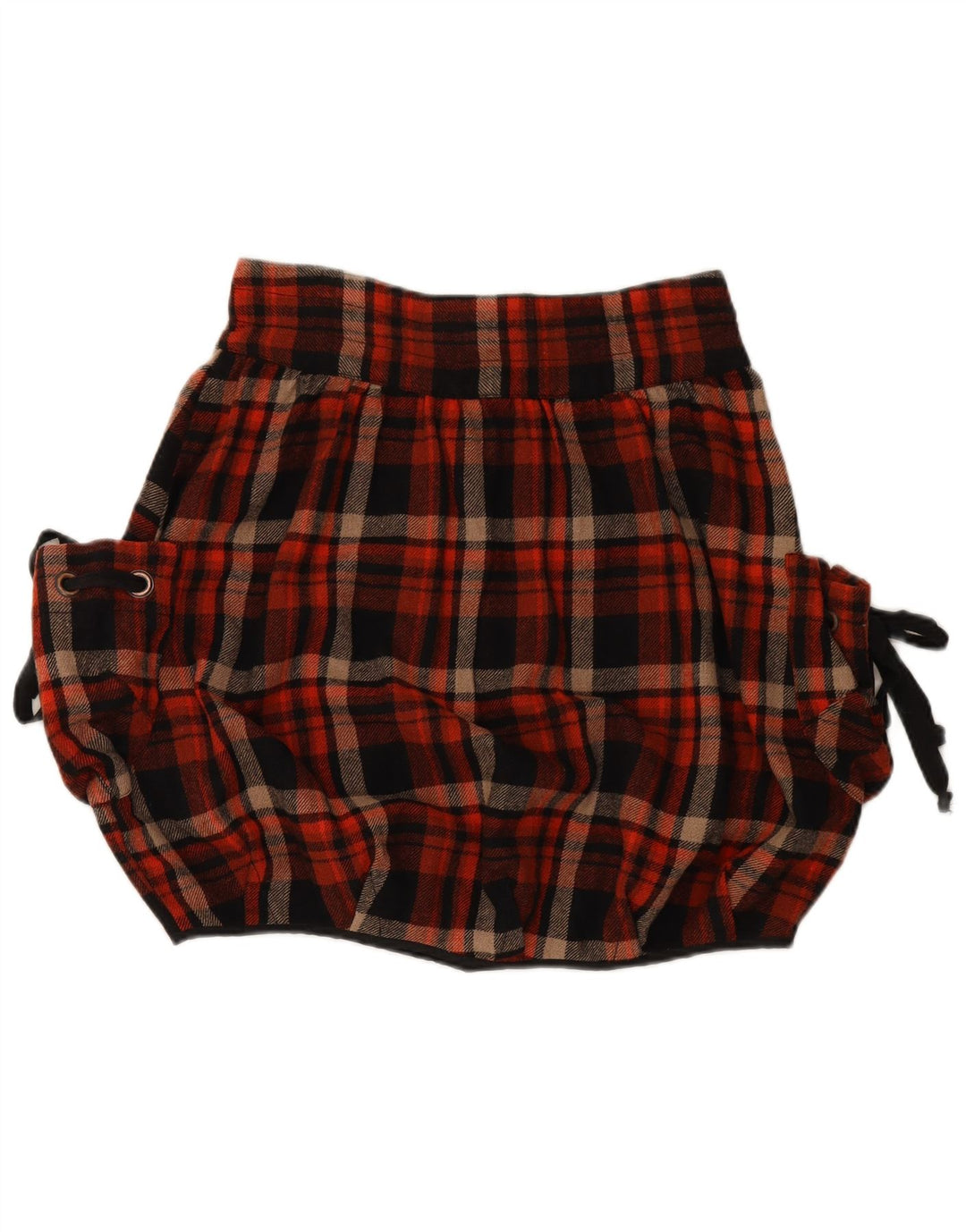 FORNARINA Jupe Bulle Femme Large W34 Laine à Carreaux Multicolore