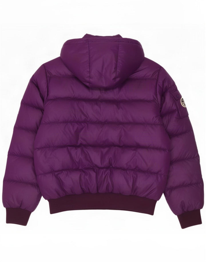North Sails Veste matelassée à capuche pour femme UK 16 Large Violet Polyamide